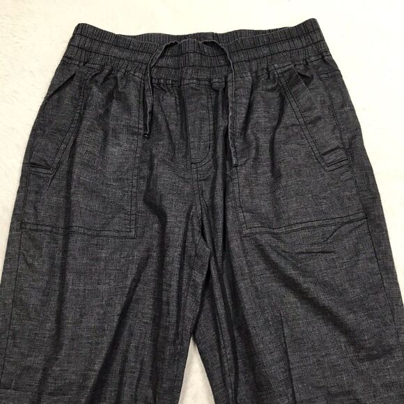 PRANA Mantra Hemp Jogger Women XS (30x26) Charcoal Gray Drawstring Elastic Cuff - Picture 3 of 16